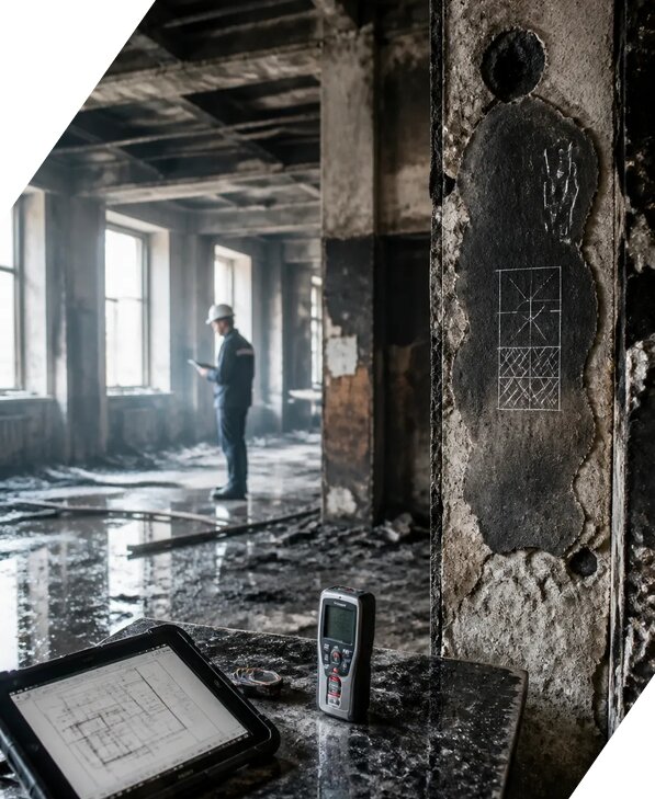 Обследование зданий после пожара в Воронеже от 16112 р. | ЭкспертизаРоссия
